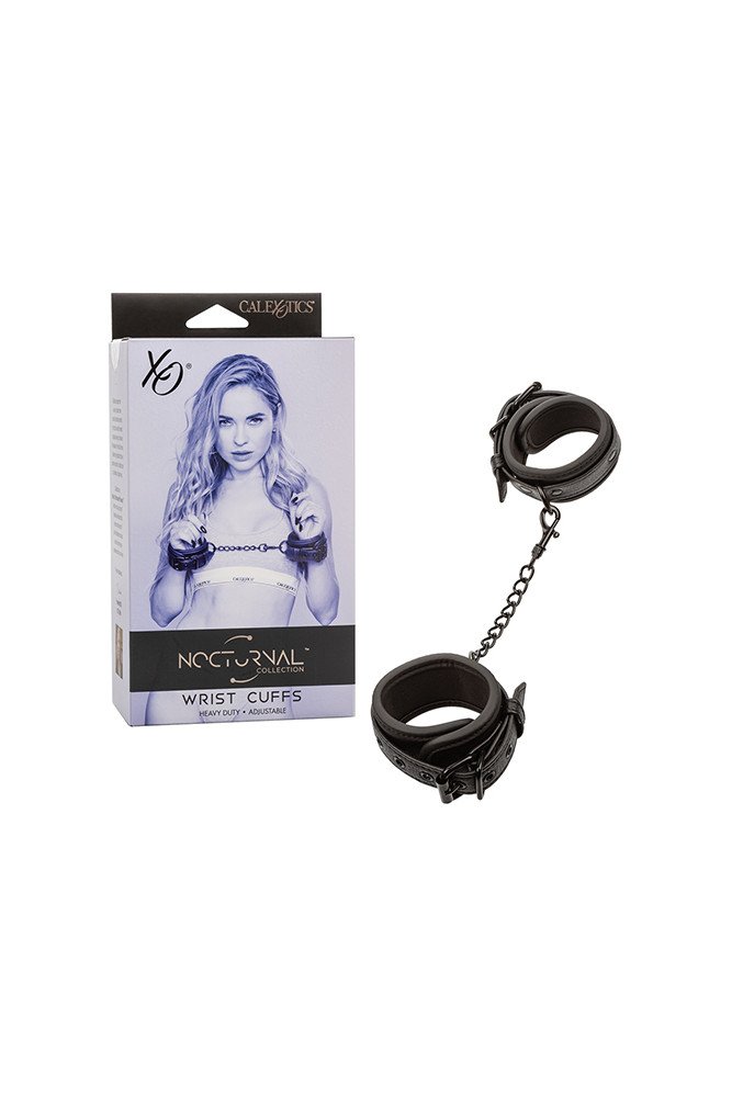 Nocturnal Collection Detachable Adjustable Wrist Cuffs - Black