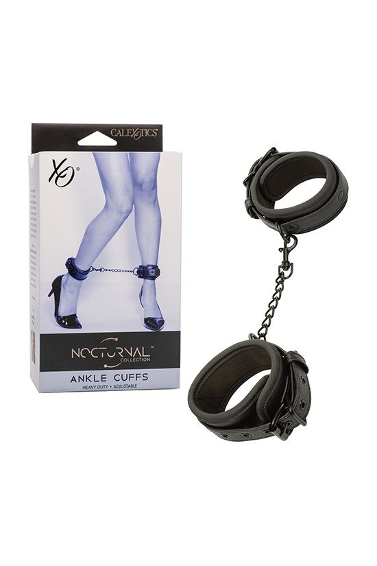 Nocturnal Collection Adjustable Ankle Cuffs - Black