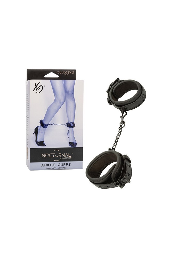Nocturnal Collection Adjustable Ankle Cuffs - Black