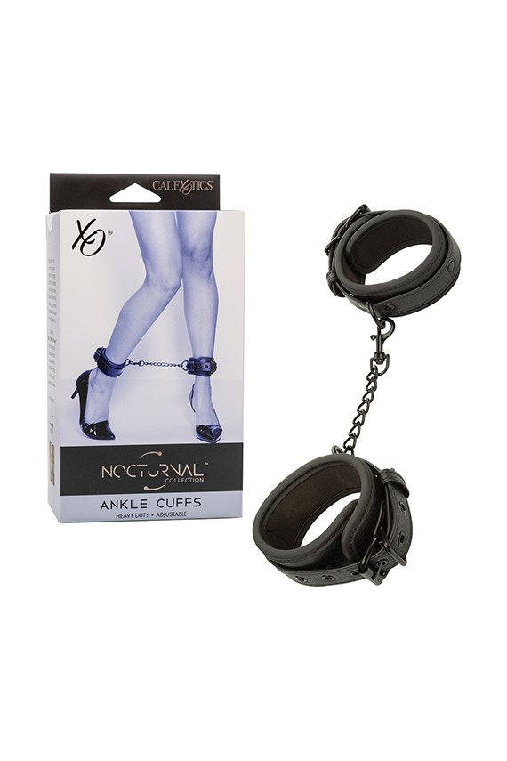 Nocturnal Collection Adjustable Ankle Cuffs - Black