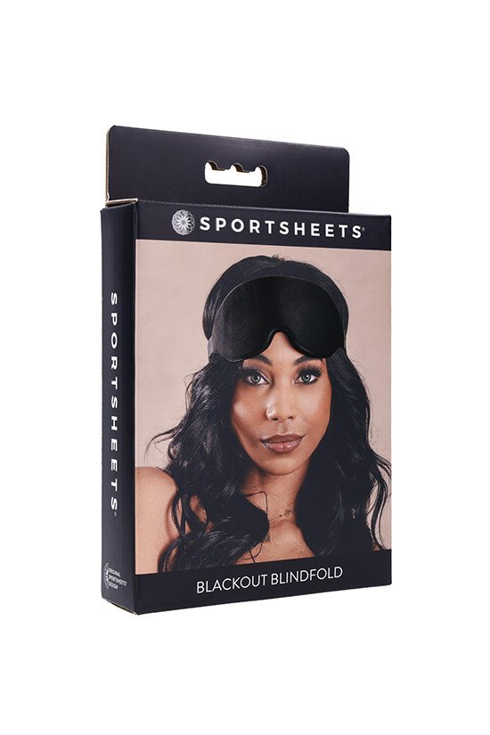Sportsheets Blackout Memory Foam Blindfold - Black