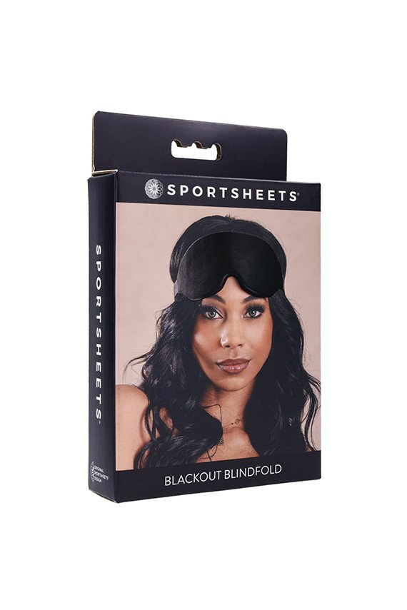Sportsheets Blackout Memory Foam Blindfold - Black