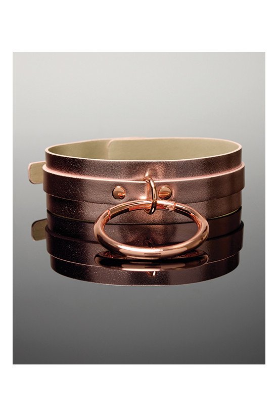 Pleasure Collection Adjustable Collar - Rose Gold