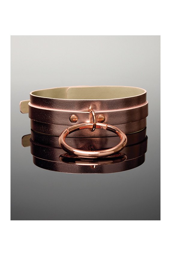 Pleasure Collection Adjustable Collar - Rose Gold