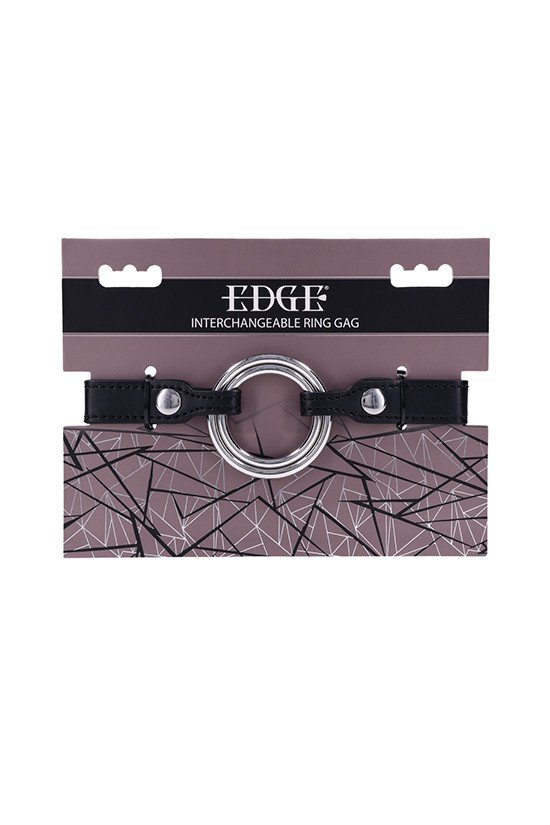 Edge Interchangeable Ring Gag - Black