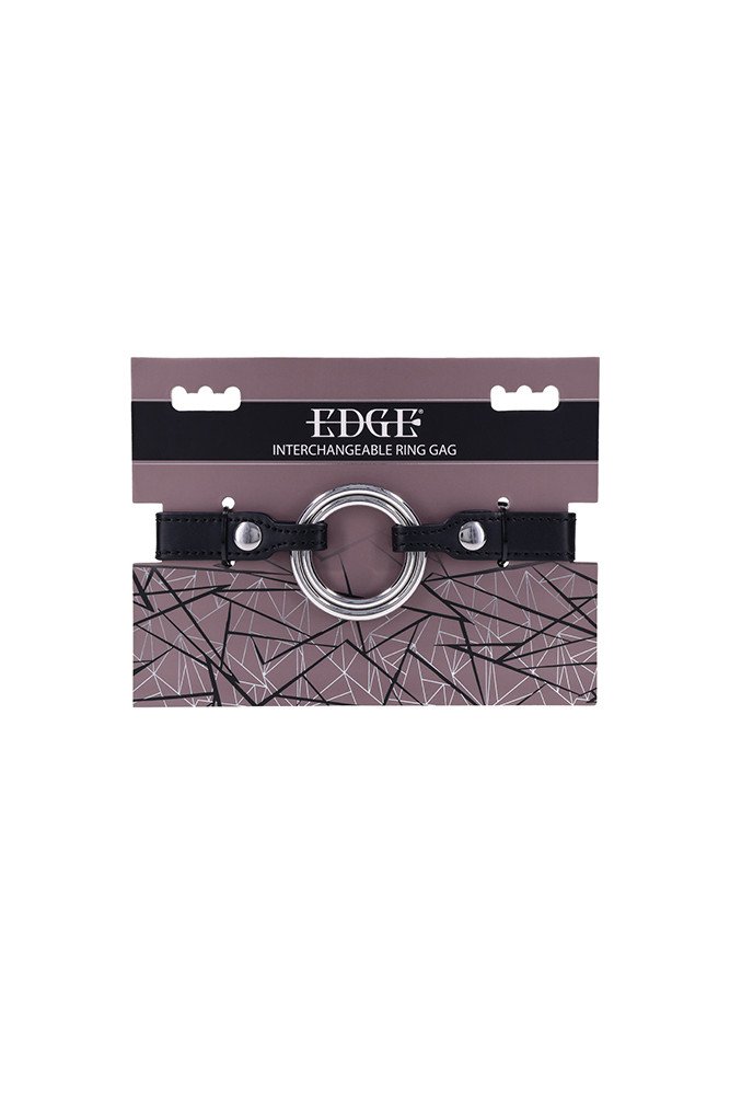 Edge Interchangeable Ring Gag - Black