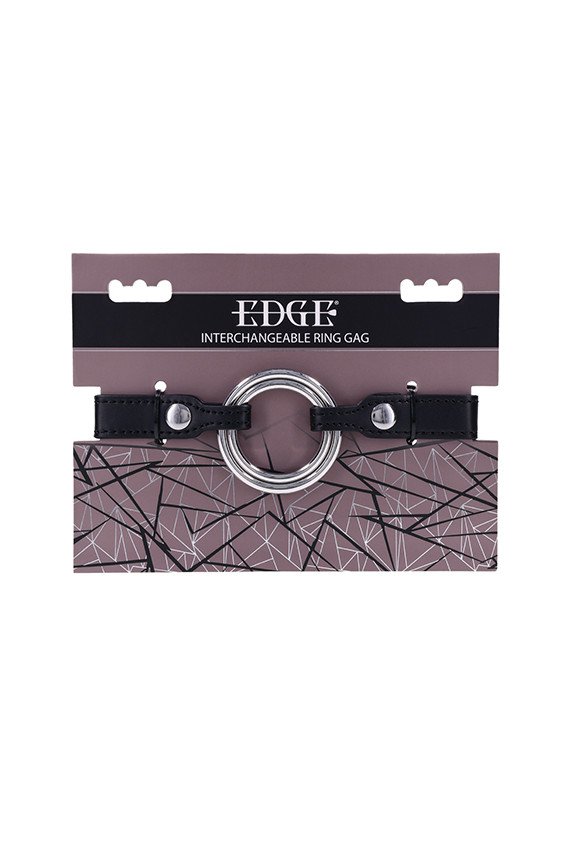 Edge Interchangeable Ring Gag - Black