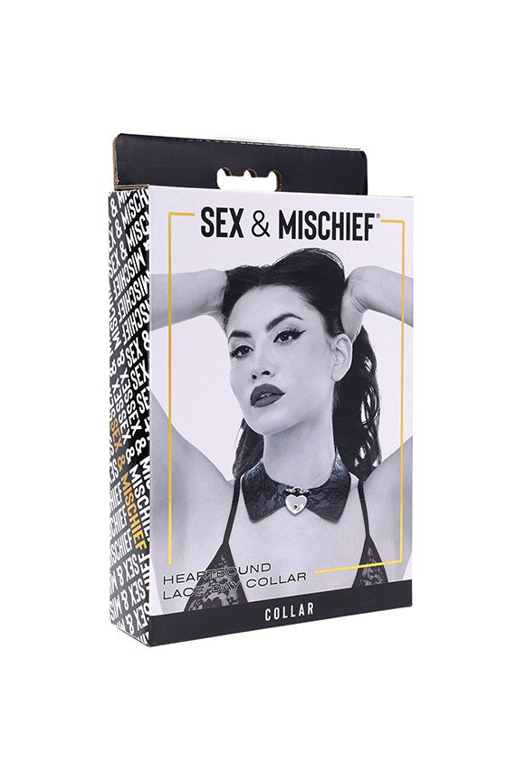 Sex & Mischief Heartbound Lace Day Collar