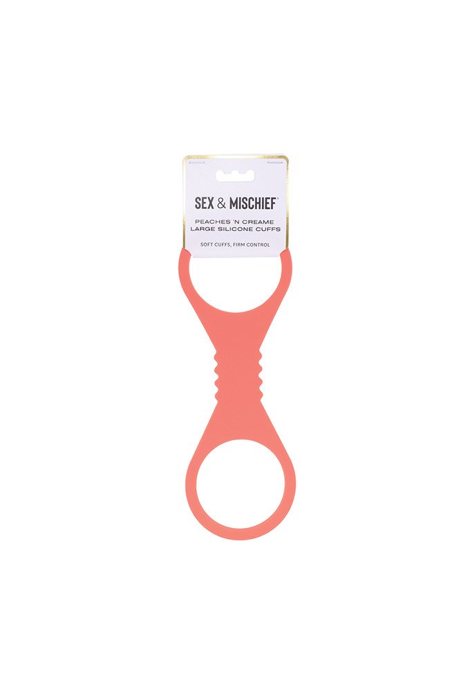 Sex & Mischief Peaches 'n CreaMe Large Silicone Cuffs