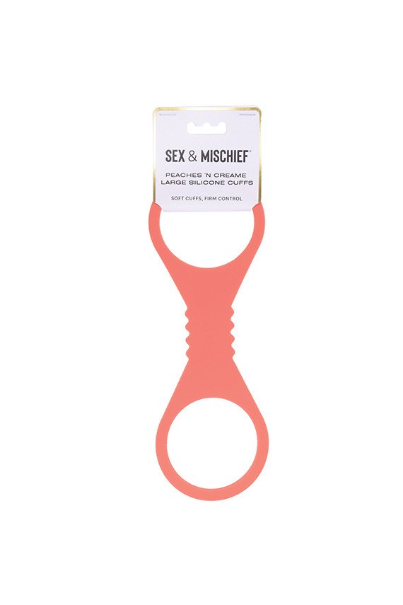 Sex & Mischief Peaches 'n CreaMe Large Silicone Cuffs