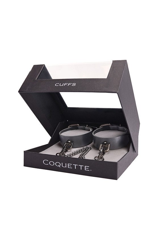 Pleasure Collection Gunmetal Glam Cuffs w/Removable Chain