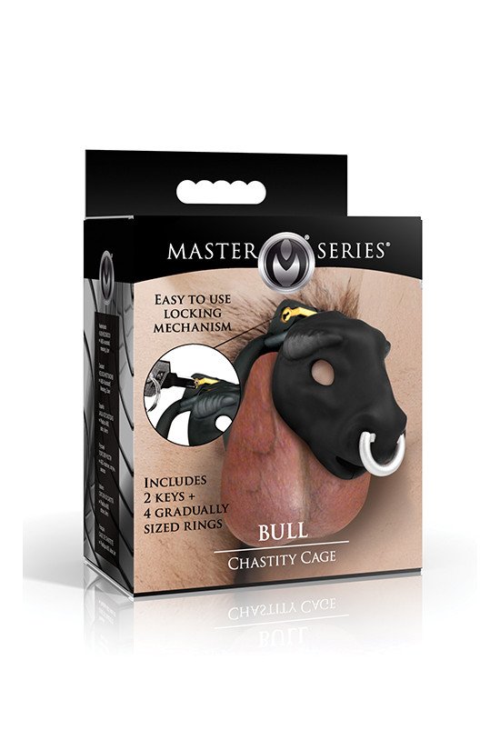 Master Series Bull Chastity Cage - Black