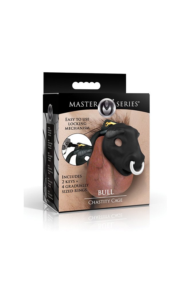 Master Series Bull Chastity Cage - Black