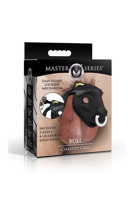 Master Series Bull Chastity Cage - Black