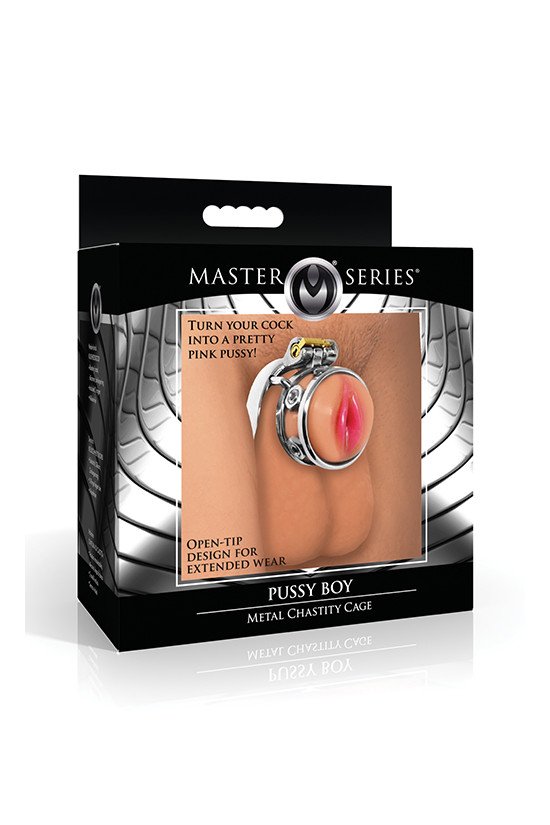 Master Series Pussy Boy Metal Chastity Cage