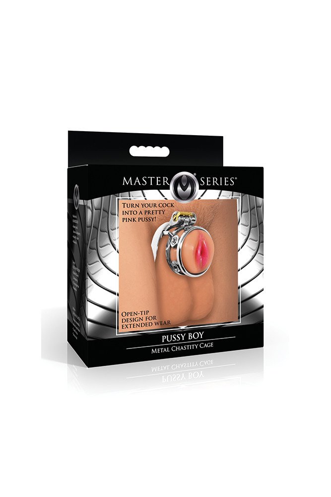 Master Series Pussy Boy Metal Chastity Cage