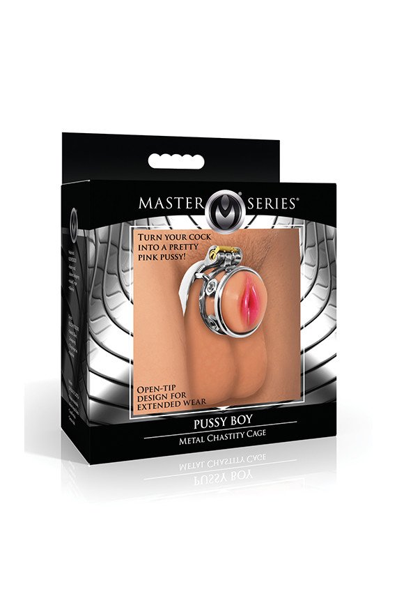 Master Series Pussy Boy Metal Chastity Cage