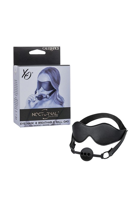 Nocturnal Collection Eye Mask & Breathable Ball Gag