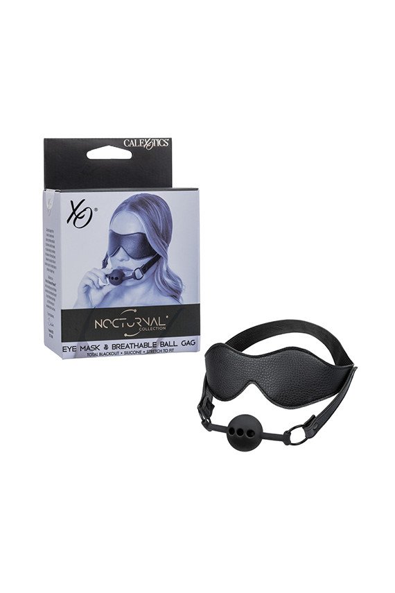 Nocturnal Collection Eye Mask & Breathable Ball Gag