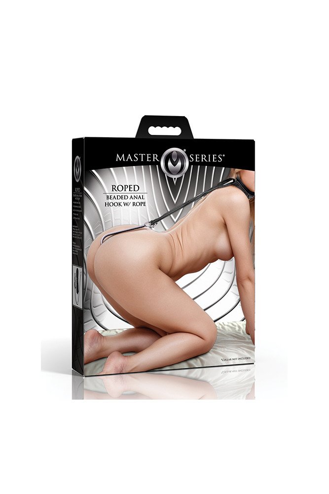 Master Series Roped Beaded Anal Hook w/Rope