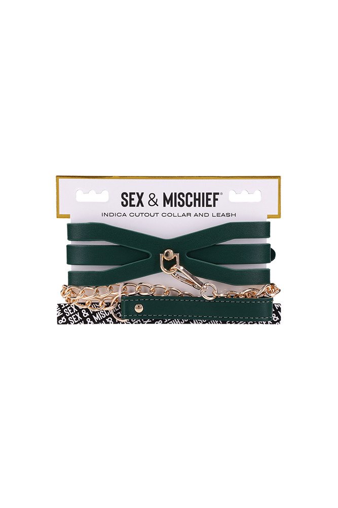 Sex & Mischief Indica Cutout Collar & Leash