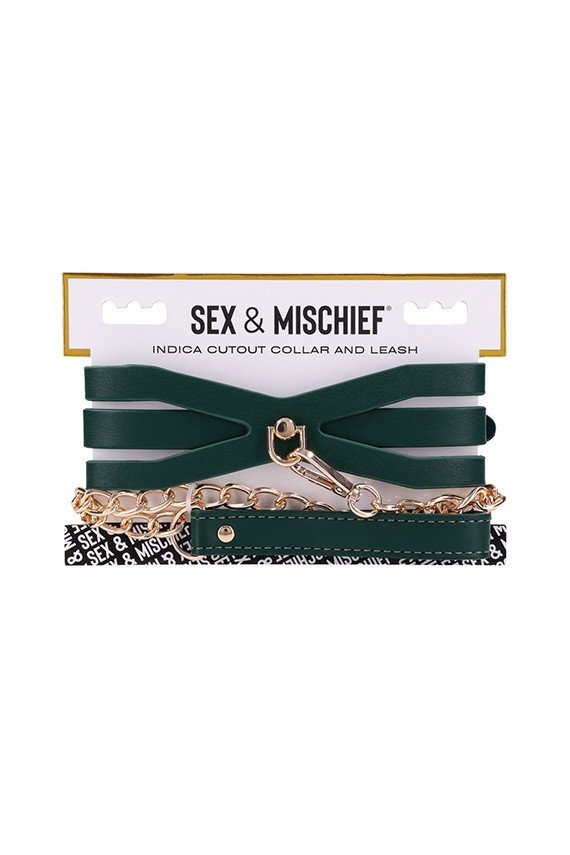 Sex & Mischief Indica Cutout Collar & Leash