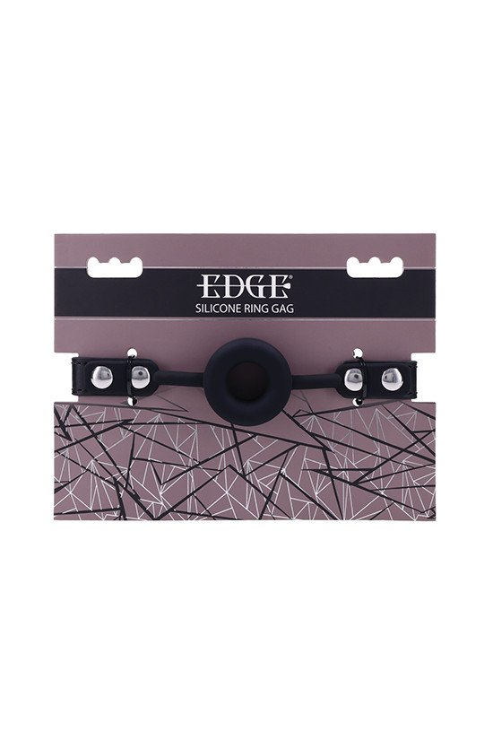Edge Silicone Ring Gag - Black