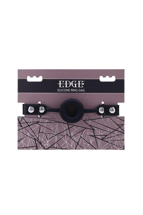 Edge Silicone Ring Gag - Black