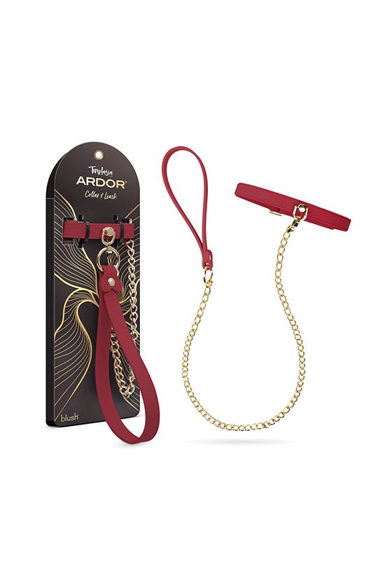 Blush Temptasia Ardor Collar & Leash - Red