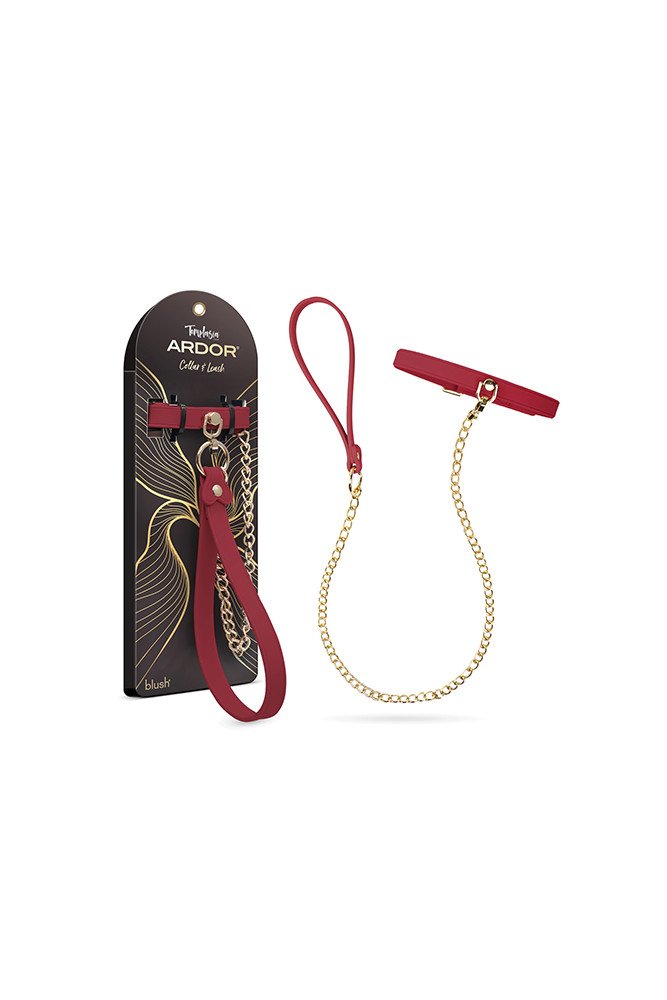 Blush Temptasia Ardor Collar & Leash - Red