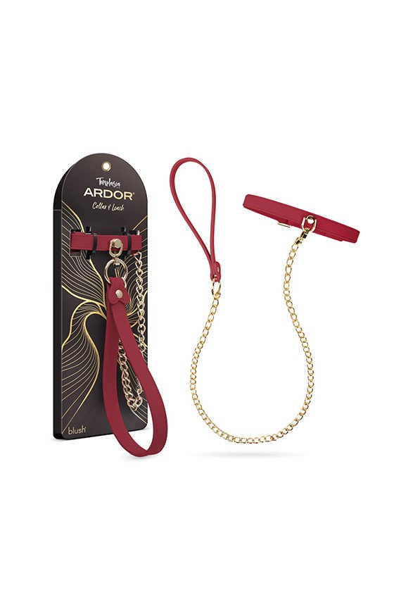 Blush Temptasia Ardor Collar & Leash - Red