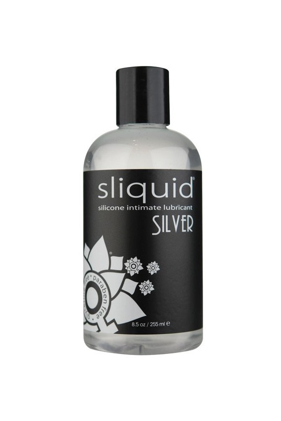 Sliquid Silver Silicone Lube Glycerine & Paraben Free - 8.5 oz
