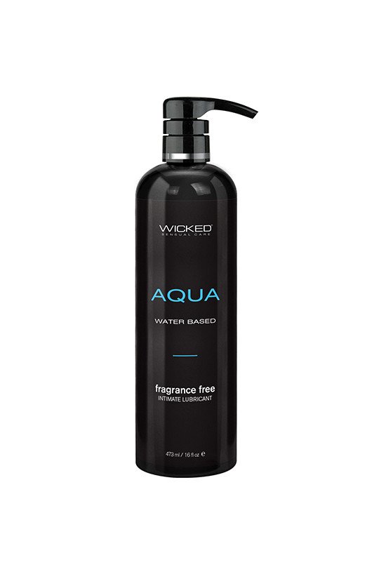 Wicked Sensual Care Aqua Waterbased Lubricant - 16 oz Fragrance Free