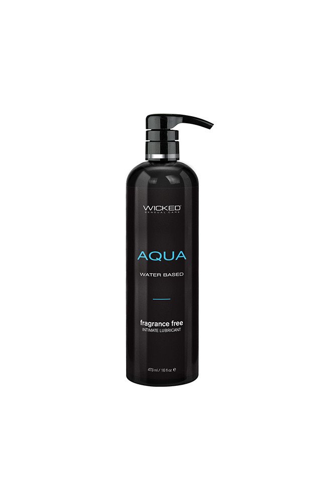 Wicked Sensual Care Aqua Waterbased Lubricant - 16 oz Fragrance Free
