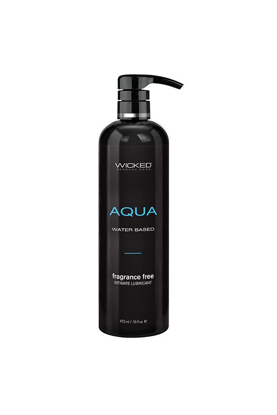Wicked Sensual Care Aqua Waterbased Lubricant - 16 oz Fragrance Free
