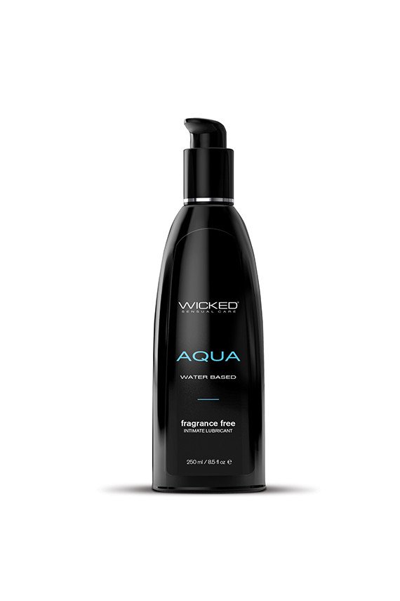 Wicked Sensual Care Aqua Water Based Lubricant - 8.5 oz Fragrance Free